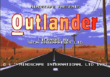 Outlander (Europe) screen shot title